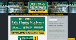 Desktop Screenshot of ibervilletraffictickets.com